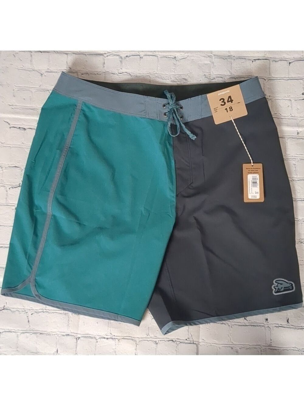 Patagonia hydro peak scallop board shorts size 34